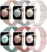10 x chinbersky 6 Pack Strap Compatible with Apple Watch RRP Â£190.00
