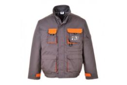 Portwest Constrast Jacket Gery/Orange Size Small RRP Â£49.00 L8c