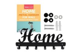 5 x Metal Coat Hangers Wall Mounted RRP Â£9.79 ea L25