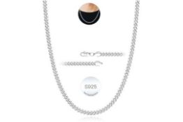 10 x 925 Silver Chain Necklace for Men Ltb