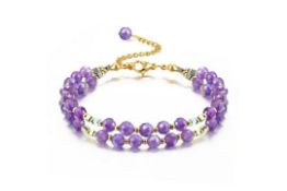 10 x Crystal Bracelet for Women 5mm Gemstone Lb46