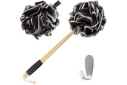 5 x Loofah Back Scrubber | Bamboo Charcoal Infused RRP Â£13.99 ea L29a