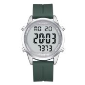 Pedometer Watch Green Strap RRP Â£36.99 L10a