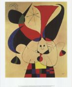 Joan Miro 'The Bird Plunges Towards The Lake Where .....