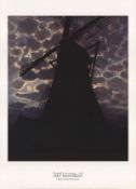 Five (5) Piet Mondrian. Offset Lithograph Titled 'Winmills At Night'.