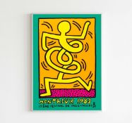 Bundle of Five (5). 1983 Poster (green) for Montreux Jazz Festival. After Keith Haring.
