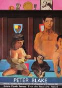 Peter Blake 'Paintings and Drawings' 1984 First Edition Exhibition Poster.