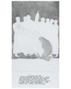 Elizabeth Frink - The Princess's Tale. Etching from Chaucer's Canterbury Tales. 1972