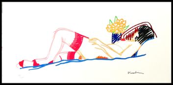 Tom Wesselamnn ' Nude With Bouquet and Stockings' 2005