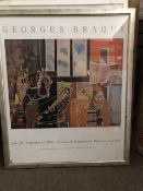 Georges Braque Exhibition Poster. Guggenheim New York 1988.