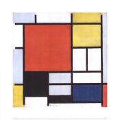 Piet Mondrian 'Composition With Large Red Area' 2014
