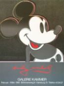 Andy Warhol 'Mickey Mouse' 1982 Ehibition Poster (Reproduction)