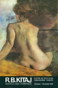 R B Kitaj 'Pastels and Drawings' 1980. Exhibition Poster.