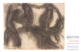 Three (3) Vintage Posters After Henri Matisse - 'Study For Dance III' For Dallas Exhibition In 20...