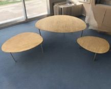 STUA Nesting Eclipse Coffee / End Table with Stainless Steel Legs Made in Spain