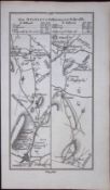 Ireland 245 Years -Old Antique 1777 Road Map Belfast To Ballymoney-270