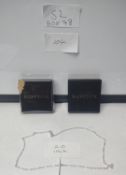 Job lot of 2 Stamped 925 Silver, 20 inch necklace. EST Â£40 - S2-BOX 78