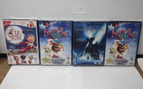 Job Lot of 4 DVD, Elfs Story, Santa Who, The Polar express. EST Â£20