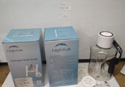 Job lot of 2 Hightall Hydrogen water bottles. EST Â£30 - R2-BOX 80