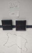 Job lot of 2 Stamped 925 Silver, 20 inch necklace. EST Â£40 - S2-BOX 78