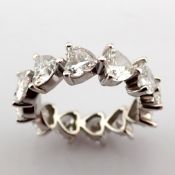 Heart Cut Lab-Grown Diamond Ring - 5.28 Total Carat (MDI Certified)