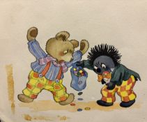 NODDY Original Artwork P19 Ex Sotheby's x Enid Blyton Ltd Unique