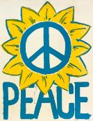 Paul Insect (B 1971) 'Peace' For Ukraine, Screeprint, Editioned, Signed, 2022