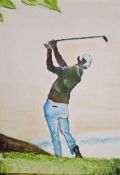 Golfer At A Shot