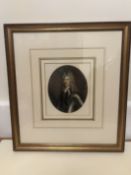 Watercolour Portrait of œHenry Sidney, Earle of Romney By George Perfect Harding