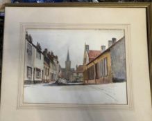 Frank L. Emanuel Cityscape Watercolour Paper Pay