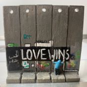 The Walled Off Hotel- Banksy, Wall Section, Original, Limited Edition,