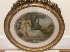 After Angelica Kauffman Engraved Print; Signed In Pencil