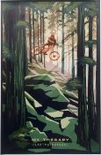 Filsouf. S (b1994) 'My Therapy' Mountain Bike, X Trail, Lithograph. 2024.