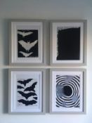 David Shrigley OBE (b 1968) 'Bats-Its Ok' Offset Lithograph, Mini Series Framed, Edition, 2022