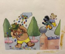 NODDY Original Artwork P19 Ex Sotheby's x Enid Blyton Ltd Unique