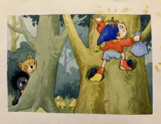 NODDY Original Artwork P19 Ex Sotheby's x Enid Blyton Ltd Unique
