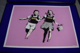 Banksy (b1974) 'Police Kids / Jack and Jill' Editioned, Stamped, Banksy By West Country Prince,