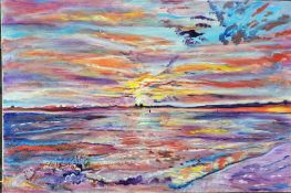 Sunset Over the Ocean