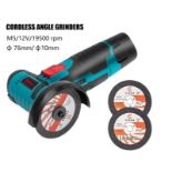 Micro Angle Grinder, Filling Grinder For Diamond Cutting, Wireless Power Tool, 12V