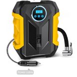 Portable Automobile Air Compressor Digital Tire Inflation Pump LED Lamp Tire Compression Pump