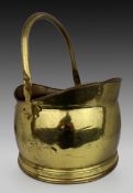 Vintage Lombard England Brass Coal Scuttle