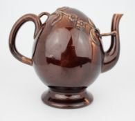 Victorian Minton Treacle Glazed Cadogan Teapot, c. 1880