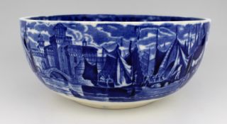 Wedgwood Ferrara Blue & White Fruit Bowl