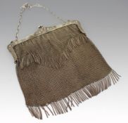Art Nouveau Alpacca Chainmail Purse c.1900