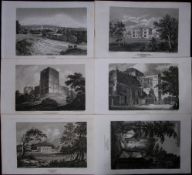 Hampshire Job-Lot Antique 221 Years-Old Georgian Steel-Engravings-1.