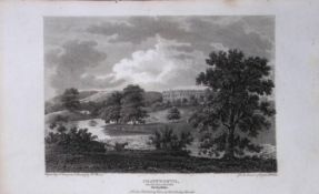 Chatsworth House Derbyshire Antique 223 Years-Old Georgian Steel-Engraving-280
