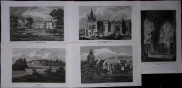 Wiltshire Job-Lot Antique 212 Years-Old Georgian Steel-Engravings-3.