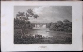 Foremark Derbyshire Antique 223 Years-Old Georgian Steel-Engraving-297