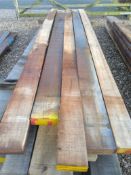 5x Hardwood Dry Sawn Timber African Sapele Boards / Planks