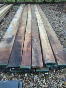 20x Hardwood Timber Dry Sawn Afrian Iroko Boards / Planks